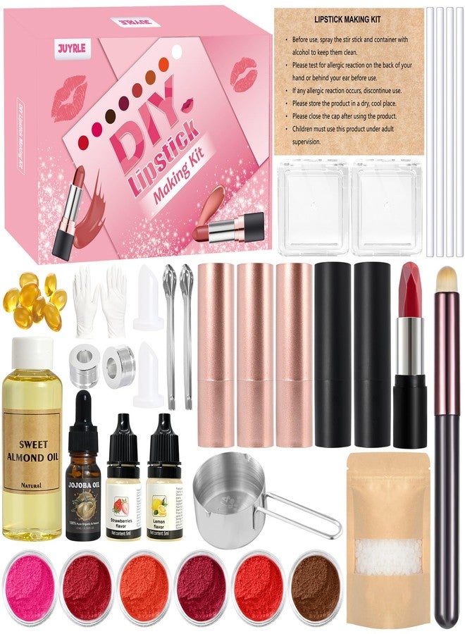 JUYRLE DIY Lipstick Making Kit- Natural Beeswax Based Lip Gloss & Matte Lip Gloss Making Kit, Craft Long-Lasting Matte & Velvet Lipsticks, Christmas Makeup Gift for Women, Girls & Beginners - Image 1